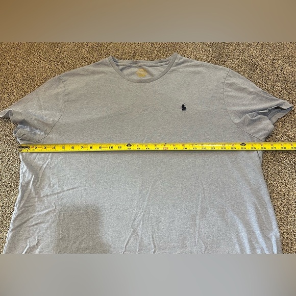 POLO RALPH LAUREN XXL Heathered Gray Short Sleeve Tee R $60 - Picture 5 of 5